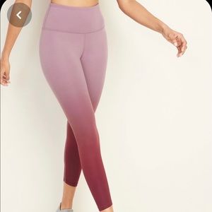 Old Navy High Rise Elevate 7/8 Legging Ombre Women